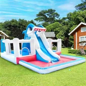Reken Double Dlo Slide Inflatable Castle